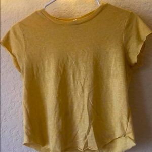 plain yellow shirt